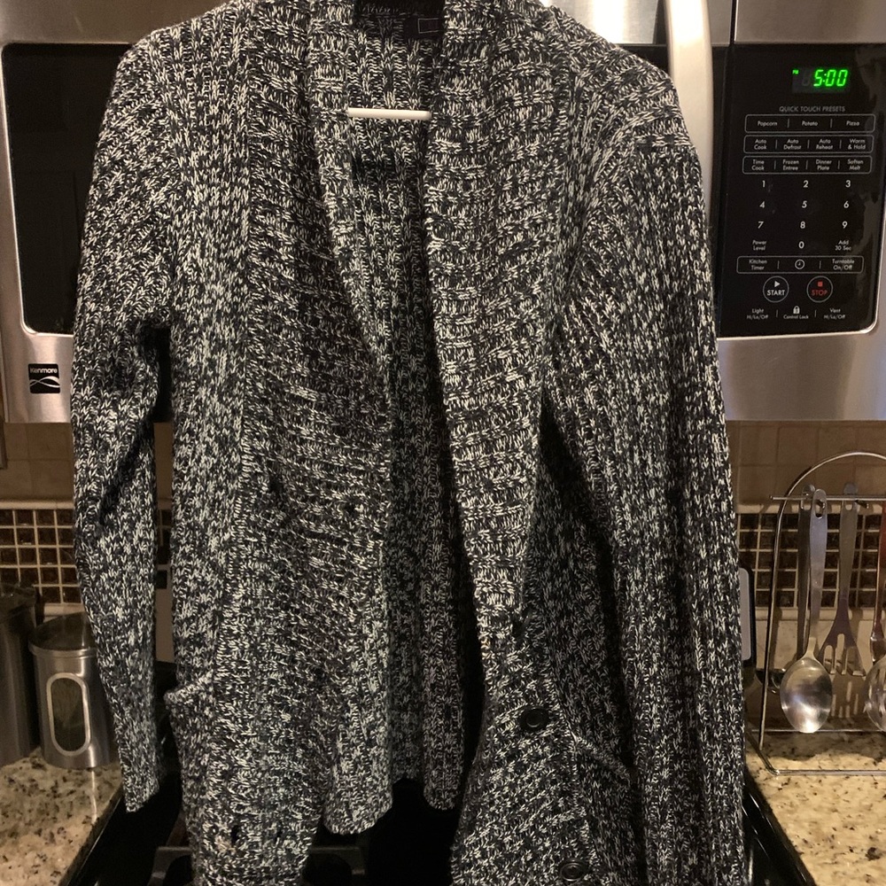 Black and white cardigan